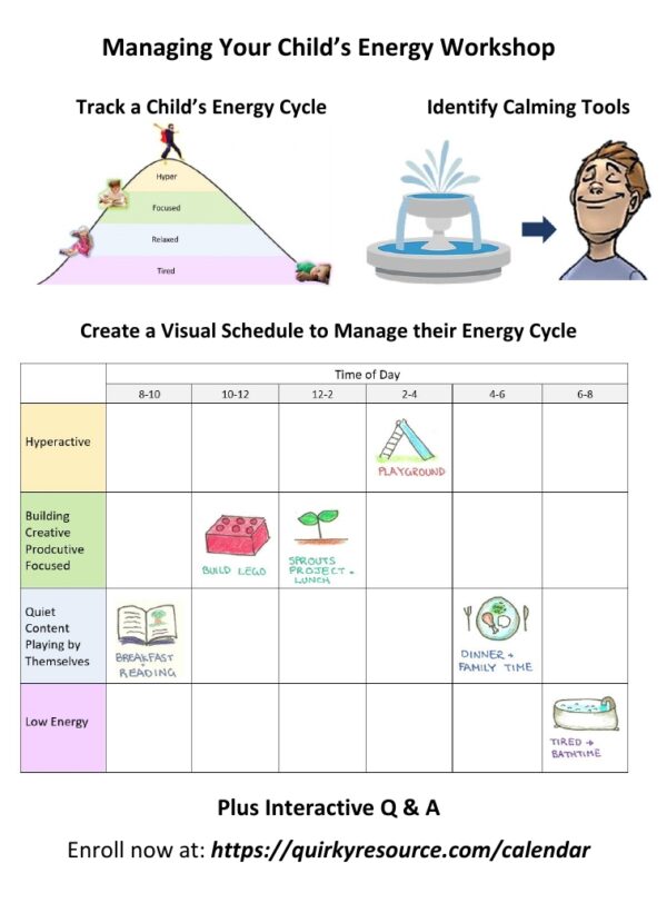 Managing Your Child's Energy Workshop- Thurs, Apr 20, 2023/ 6:30pm MST